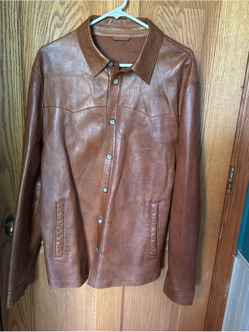 Scully Men’s Tan Leather Jacket - Picture 2 of 8